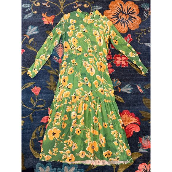 Never Fully Dressed Green Daisy Dress Size 8 - Picture 3 of 8